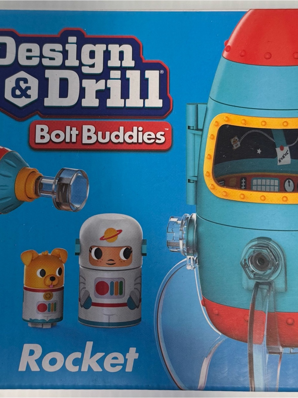 Bolt Buddies Rocket Playset - Teal, Red & Yellow